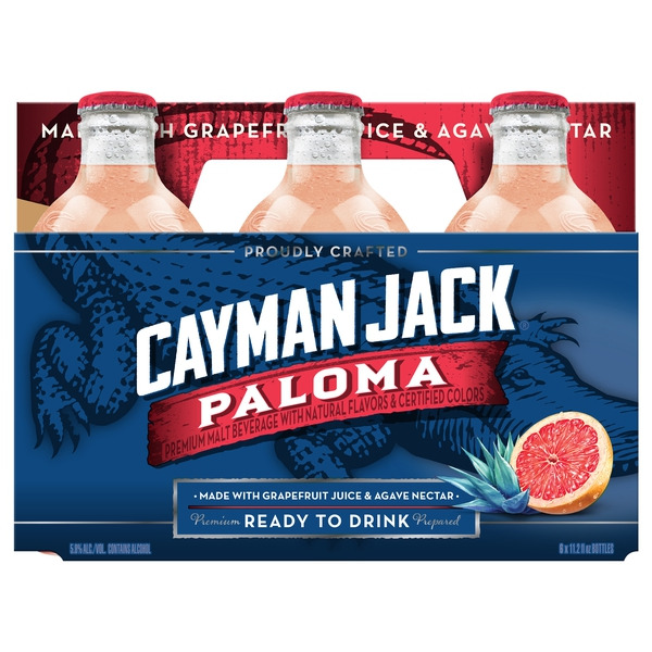 Cayman Jack Paloma, 6 Pack, 11.2 fl oz Bottles, 5.8% ABV Same-Day