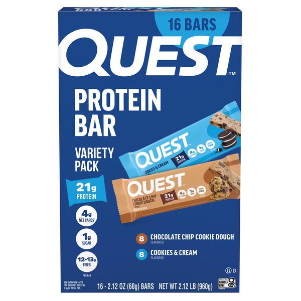 Protein Bar Variety Pack, 2.12 oz, 14-count