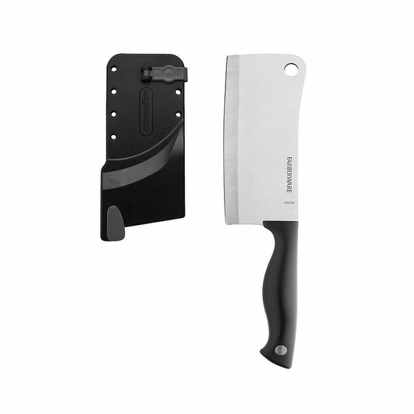 Farberware ® 6-in. Cleaver with EdgeKeeper Sheath, Black