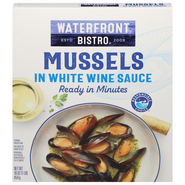 Waterfront Bistro Mussels in White Wine Sauce