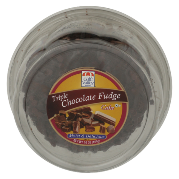Café Valley Bakery Triple Chocolate Fudge Bundt Cake Same-Day