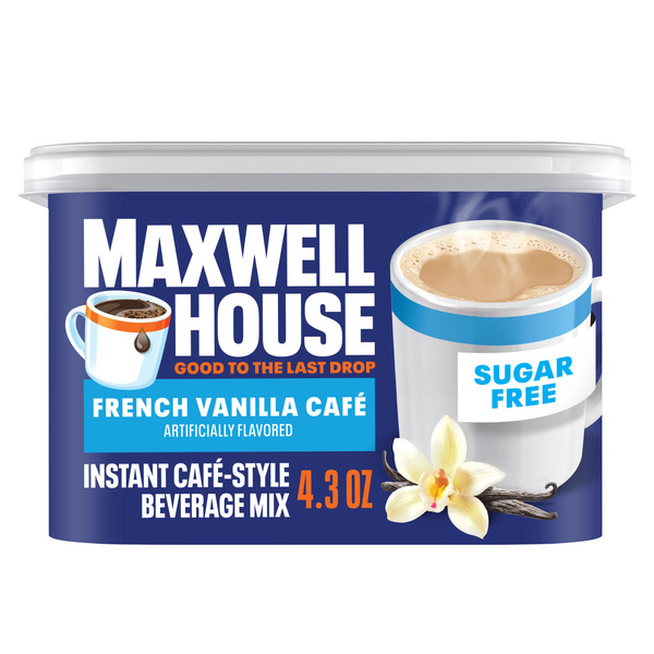 Maxwell House Sugar Free French Vanilla Cafe Instant Cafe-Style