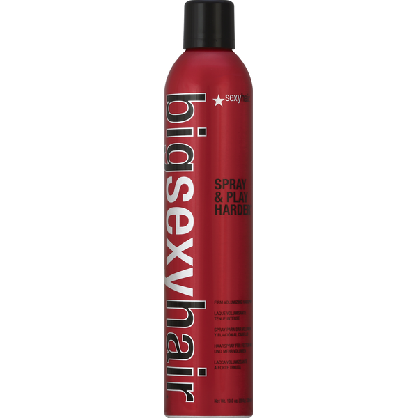 SexyHair Big Sexy Hair Hairspray, Firm Volumizing, Spray & Play