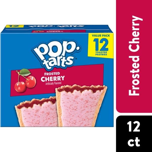 Pop-Tarts Frosted Cherry Toaster Pastries, Breakfast Foods, Value Pack