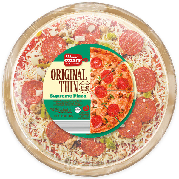 Mama Cozzi's Pizza Kitchen Original Thin Crust Supreme Pizza Same