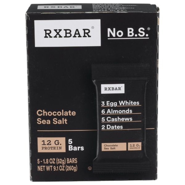 Rxbar Chocolate Sea Salt Protein Bar 5 Pack Case