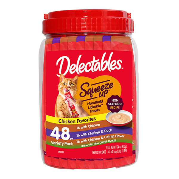 Delectables Squeeze Up Non-Seafood Lickable Cat Treat Variety Pack
