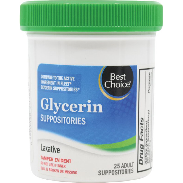 Best Choice ADULT GLYCERIN SUPPOSITORIES