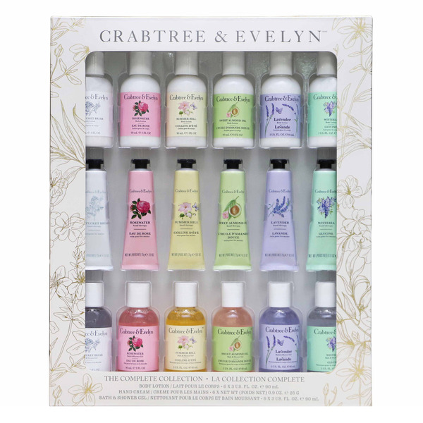 Crabtree & Evelyn The Complete Collection 18 Piece Bath & Body Care Set