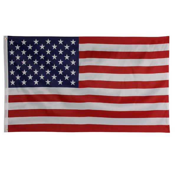 Valley Forge 5.23-ft W x 2.92-ft H Polyester American Flag