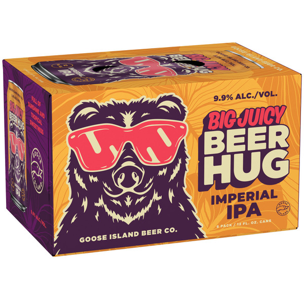 Goose Island Big Juicy Beer Hug Imperial IPA Craft Beer 6 Pack, 12