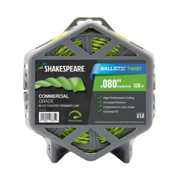 Shakespeare 0.080 in. x 320 ft. Ballistic Twisted Trimmer Line