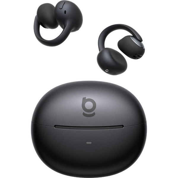Baseus Bowie MC2 Open-Ear Clip-On Earbuds, LDAC Hi-Res, 55-Hour Playtime, IP67, Bluetooth 6.0 - Black
