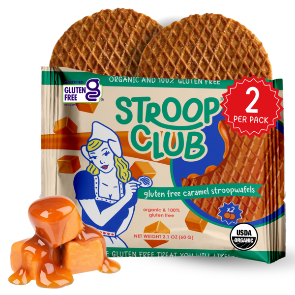 Stroop Club Gluten Free Traditional Caramel Organic Stroopwafels