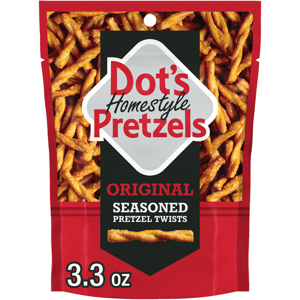 DOT'S Homestyle Pretzels Original Seasoned Pretzel Twists Bag, 3.3 oz