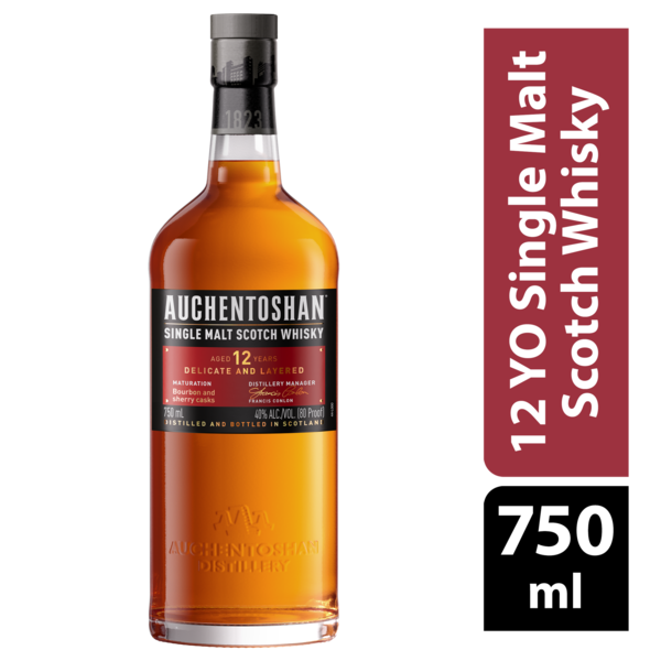 Auchentoshan 12 Year Old Single Malt Scotch Whisky Same-Day