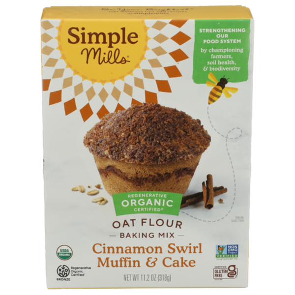 Simple Mills Organic Cinnamon Swirl Muffin & Cake Mix