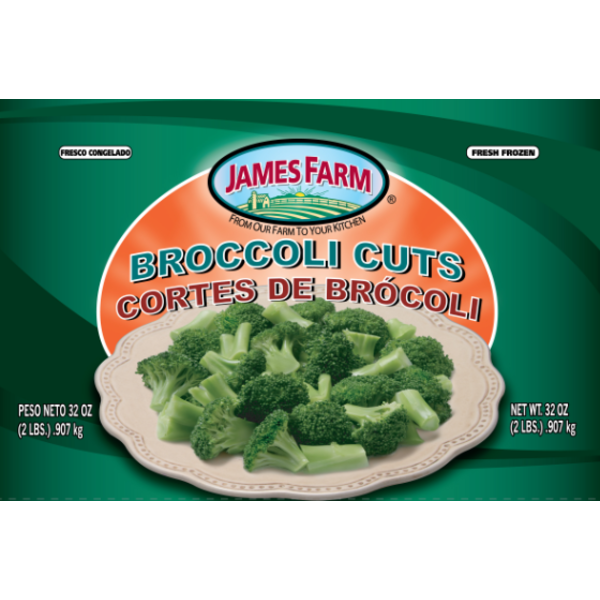Frozen James Farm - Broccoli Cuts - 2 lbs