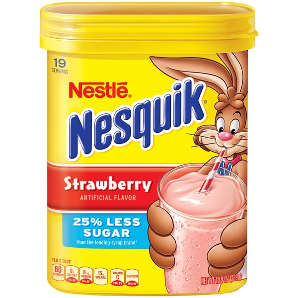 Nestle Nesquik Strawberry Flavored Milk Powder (8 oz) Instacart