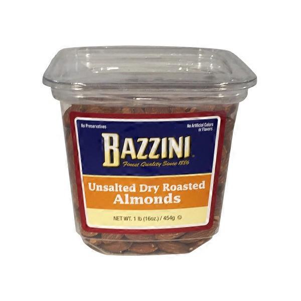 Bazzini Unsalted Dry Roasted Almonds (16 oz) Instacart