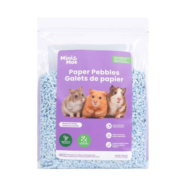 Mini & Moe Blueberry Sorbet Paper Pebbles Small Animal Bedding