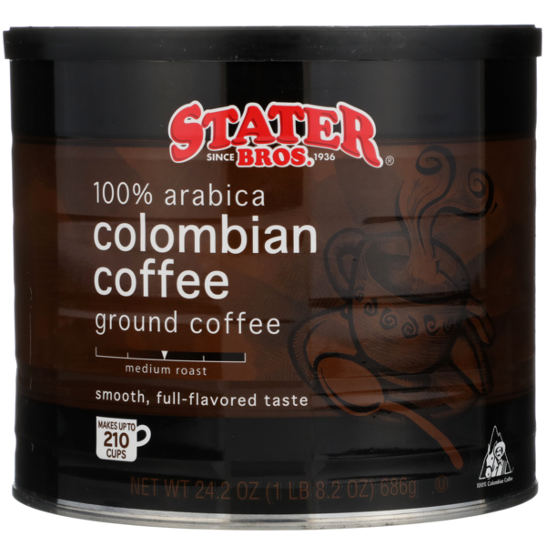 Stater Bros 100 Arabica Ground Colombian Coffee (24.2 oz) Instacart