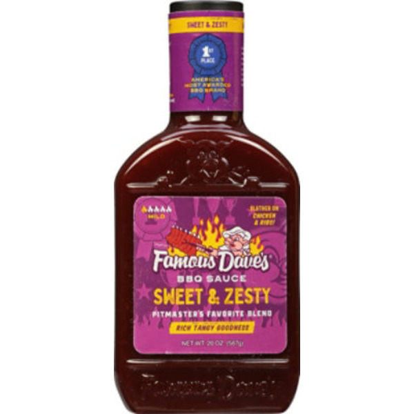 Famous Dave's BBQ Sauce, Sweet & Zesty