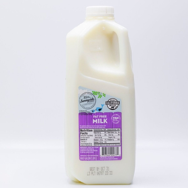 Sunnyside Farms Fat Free Milk Same-Day Delivery or Pickup | FoodMaxx