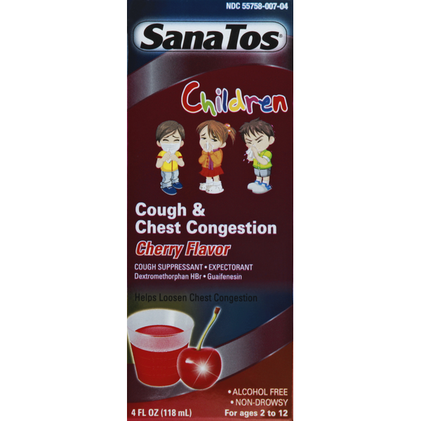 Sana Tos Cough & Chest Congestion, Cherry Flavor Same-Day Delivery