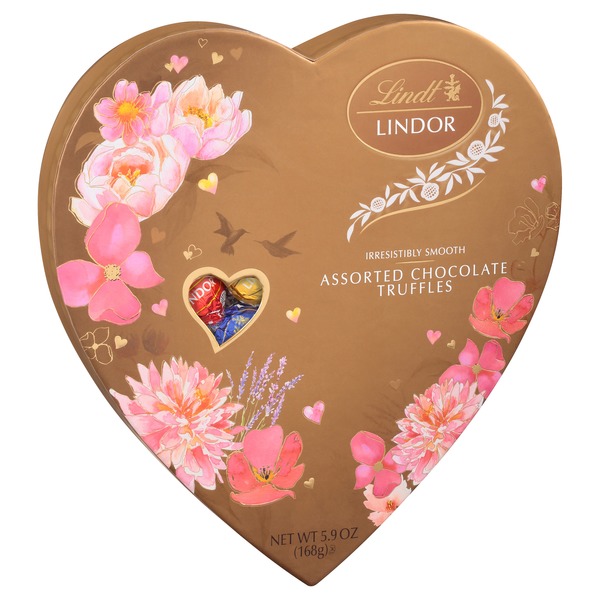 Lindt LINDOR Valentine's Assorted Chocolate Truffles Heart Same