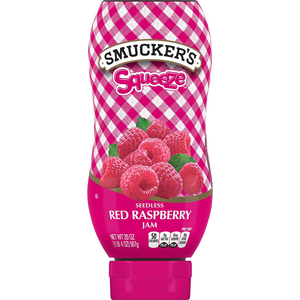H-E-B Smucker's Squeeze Seedless Red Raspberry Jam, Squeezable Same-Day ...