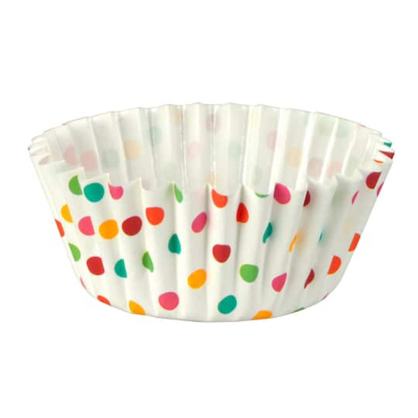 Celebrate It Multicolor Polka Dot Grease Resistant Baking Cups