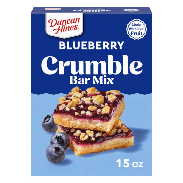 Duncan Hines Blueberry Flavored Crumble Bar Baking Mix