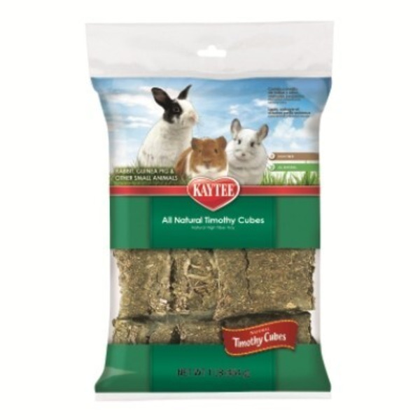 Kaytee Natural Timothy Hay Blend Cubes for Rabbits & Small Animals