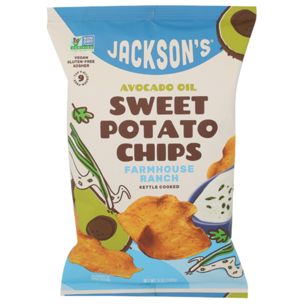 Jackson's Chips Farmhouse Ranch Avocado Oil Sweet Potato Chips