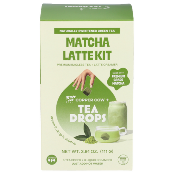 Tea Drops Matcha Premium Bagless Green Tea Latte Kit Same-Day