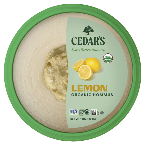 Cedar's Topped Organic Lemon Hummus