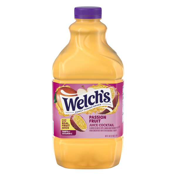 Welch's Passion Fruit Juice Cocktail, 64 fl oz Bottle Same-Day