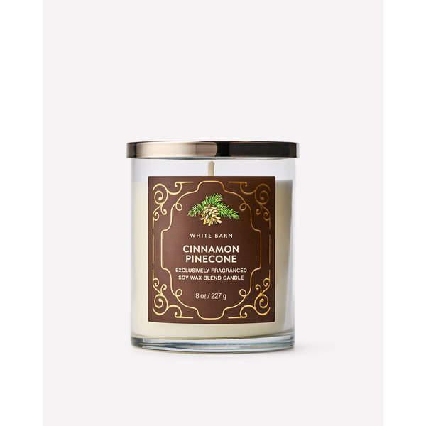 Cinnamon Pinecone Single Wick Candle