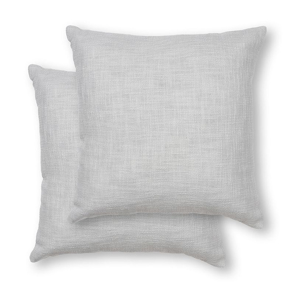 Sonoma Goods For Life ® Slubbed Solid 18" x 18" Throw Pillow 2-pack Set, Gray