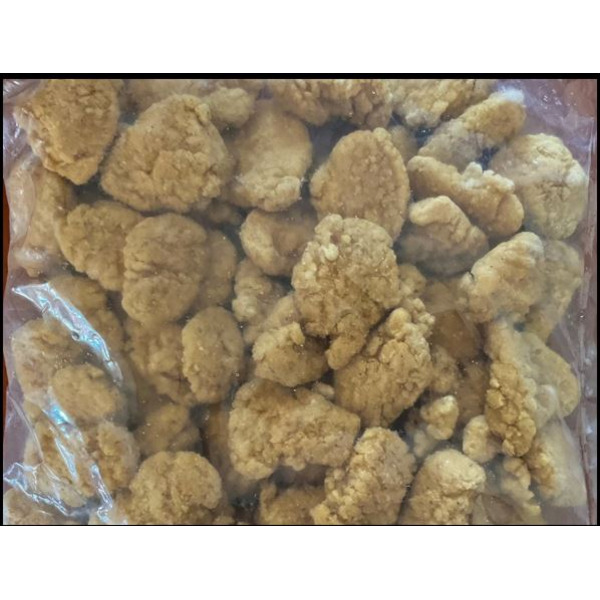 Frozen Pierce Chicken - #13937 Uncooked Chicken Breast Chunk Fritters - 10 lbs