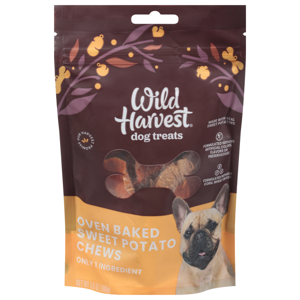 Wild Harvest Dog Treats, Sweet Potato Chews, Oven Baked Same-Day