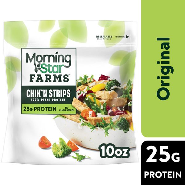 Morning Star Farms Meal Starters Original Plant Based Chik'n Strips, Vegan  Chicken, 10 oz Same-Day Delivery or Pickup | Cub