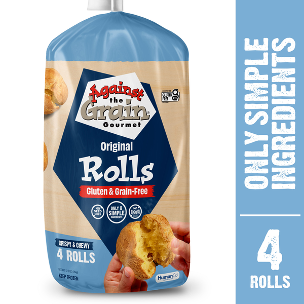 Against The Grain Original Rolls, Gluten Free, Grain Free, Nut