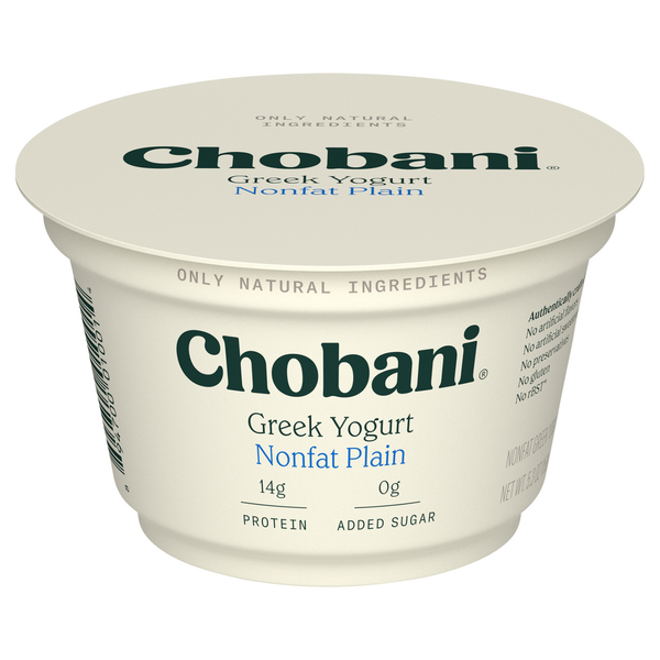 Chobani Nonfat Greek Plain Yogurt
