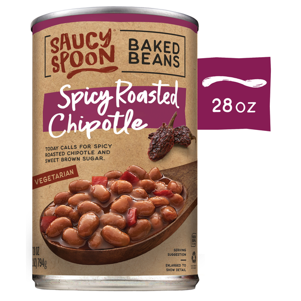 Saucy Spoon Vegetarian Spicy Roasted Chipotle Baked Beans