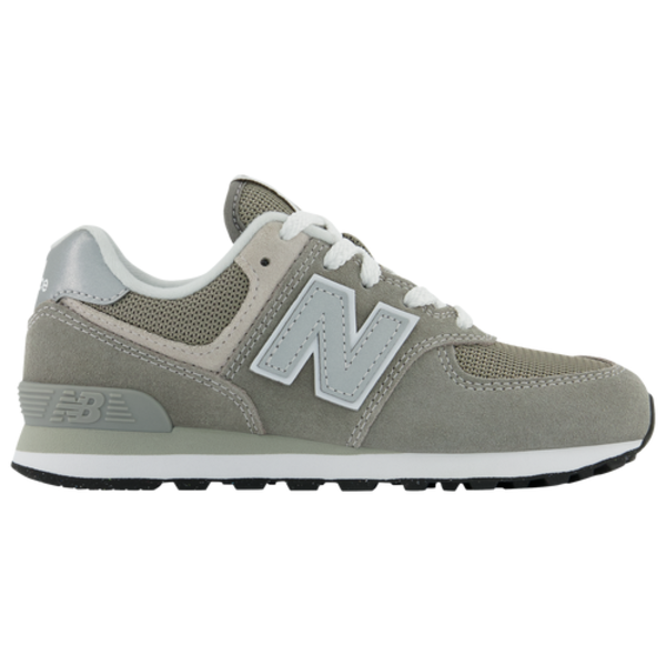 New Balance Boys' Little Kids' 574 Casual Shoes - Grey & White, Size 12
