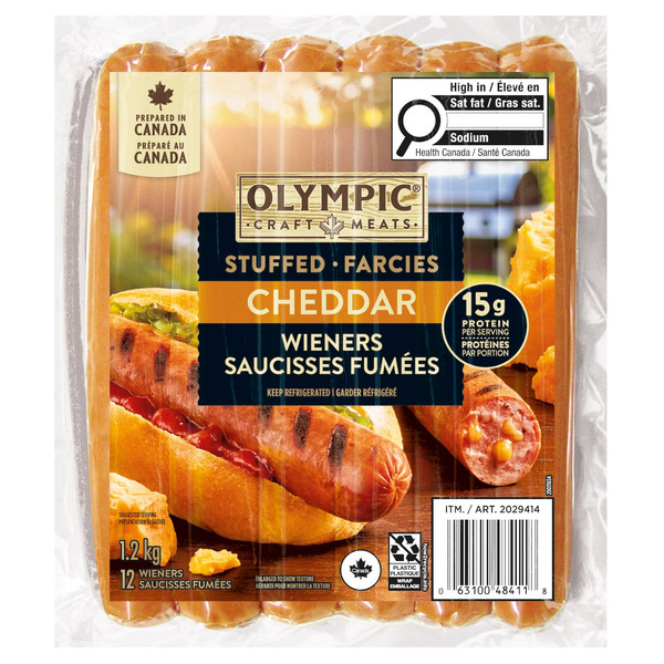 Olympic Cheddar Stuffed Wieners