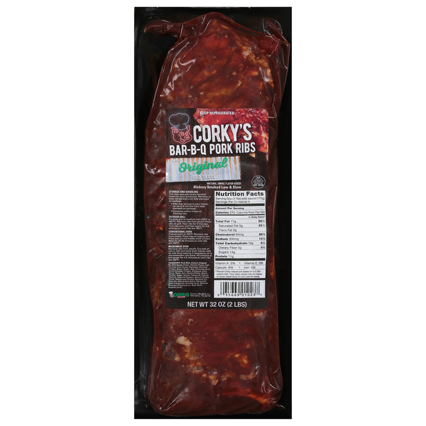Food Lion Corky's Pork Ribs, with Original BBQ Sauce, Bar-B-Q Same-Day ...