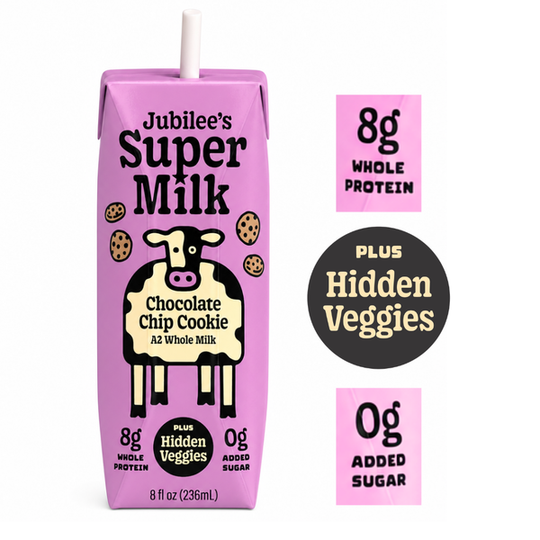 Jubilee's Super Milk, Chocolate Chip Cookie, A2 Whole Milk Box